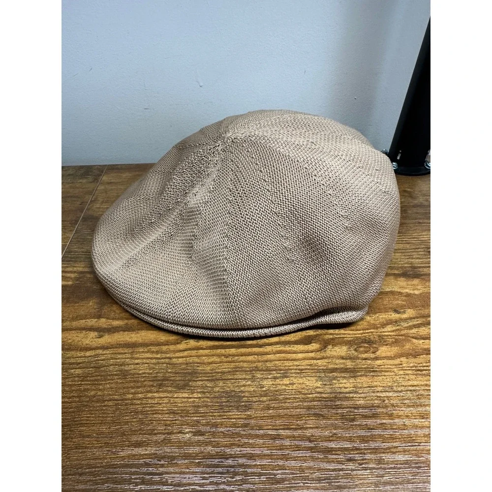 Broner Mens Tan Knit Ivy‎ Cap Flat Cap Newsboy Hat Beige Size Small RN 41517